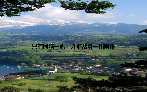 只有团结一心, 才能战胜一切困难