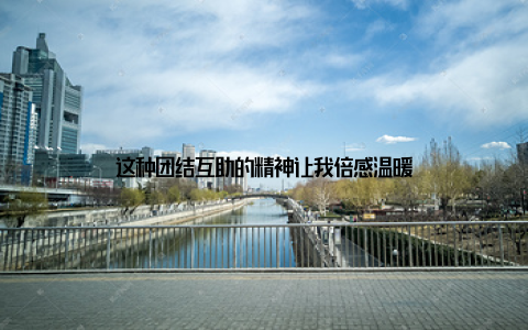 这种团结互助的精神让我倍感温暖