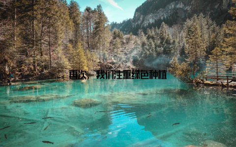再次, 我们注重绿色种植
