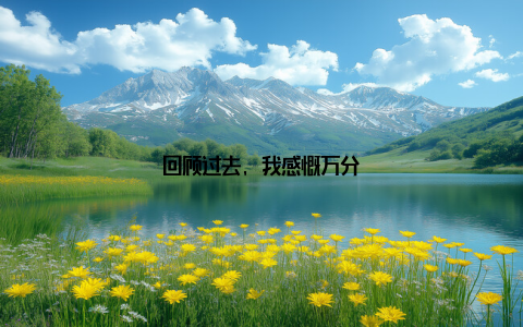 回顾过去, 我感慨万分