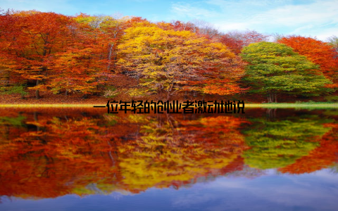 一位年轻的创业者激动地说