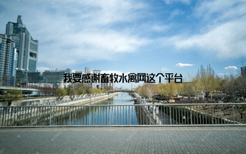 我要感谢畜牧水禽网这个平台