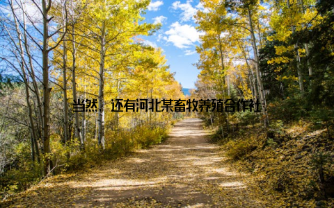 当然, 还有河北某畜牧养殖合作社